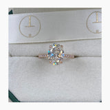 Melinda Engagement Ring 2.11 Carat Rose Gold