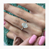 Melinda Engagement Ring 2.1ct TCW, 14K Gold