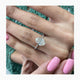 Melinda Engagement Ring 2.1ct TCW, 14K Gold