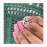 Melinda Engagement Ring 2.1ct TCW, 14K Gold