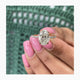 Melinda Engagement Ring 2.1ct TCW, 14K Gold