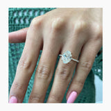 Melinda Engagement Ring 2.1ct TCW, 14K Gold