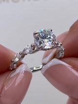 Capri Engagement Ring 1.5ct TCW, 14K Gold