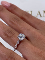 Capri Engagement Ring 1.5ct TCW, 14K Gold