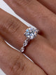 Capri Engagement Ring 1.5ct TCW, 14K Gold