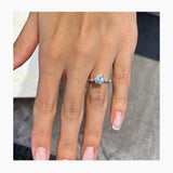 Capri Engagement Ring 1.5ct TCW, 14K Gold