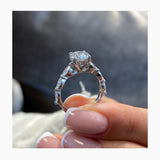 Capri Engagement Ring 1.5ct TCW, 14K Gold