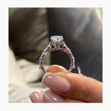 Capri Engagement Ring 1.5ct TCW, 14K Gold