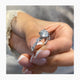 Solitaire with Hidden Halo & Pave Band
