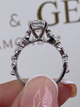 Capri Engagement Ring 1.5ct TCW, 14K Gold