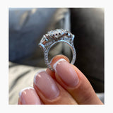 Diana Engagement Ring 3.2ct TCW, 14K Gold