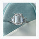 Roni Engagement Ring 4.1ct TCW, 14K Gold