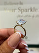 Paloma Engagement Ring 4.5ct TCW, 14K Gold