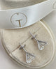 Diamond Stud Earrings 2 Carat White Gold 14K
