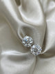 Diamond Stud Earrings 2 Carat White Gold 14K