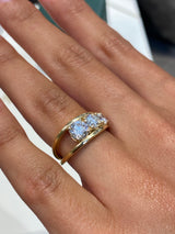 Princess Engagement Ring 1.55 Carat Yellow Gold