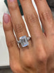 Tatiana Engagement Ring 5.44 Carat White Gold