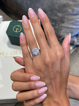 Eleanora Engagement Ring 3.36 Carat White Gold