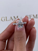 Erin Engagement Ring 3.5ct TCW, 14K Gold