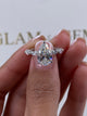 Erin Engagement Ring 3.5ct TCW, 14K Gold