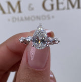 Erin Engagement Ring 3.50 Carat White Gold
