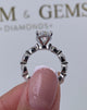 Erin Engagement Ring 3.5ct TCW, 14K Gold
