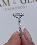 Erin Engagement Ring 3.5ct TCW, 14K Gold