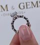 Erin Engagement Ring 3.5ct TCW, 14K Gold