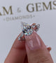 Erin Engagement Ring 3.5ct TCW, 14K Gold