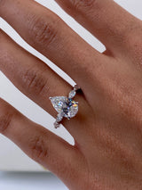 Erin Engagement Ring 3.5ct TCW, 14K Gold