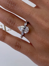 Erin Engagement Ring 3.5ct TCW, 14K Gold