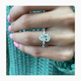 Erin Engagement Ring 3.5ct TCW, 14K Gold