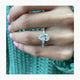 Erin Engagement Ring 3.5ct TCW, 14K Gold