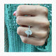Erin Engagement Ring 3.5ct TCW, 14K Gold