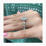 Erin Engagement Ring 3.5ct TCW, 14K Gold
