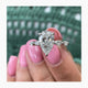 Erin Engagement Ring 3.5ct TCW, 14K Gold