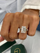 Charlotte Engagement Ring 5.3ct TCW, 14K Gold