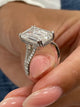 Charlotte Engagement Ring 5.3ct TCW, 14K Gold