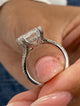 Charlotte Engagement Ring 5.3ct TCW, 14K Gold