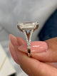 Charlotte Engagement Ring 5.3ct TCW, 14K Gold