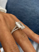 Solitaire with Hidden Halo and Pave Band