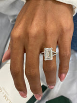 Charlotte Engagement Ring 5.36 Carat White Gold