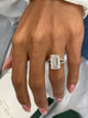Charlotte Engagement Ring 5.36 Carat White Gold
