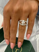 Solitaire with Hidden Halo & Pave Band