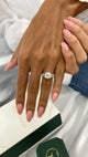 Blanche Engagement Ring 3.4ct TCW, 14K Gold
