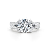Blanche Engagement Ring 3.4ct TCW, 14K Gold