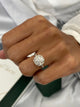 Fleur Engagement Ring 1.9ct TCW, 14K Gold