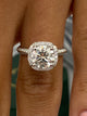 Fleur Engagement Ring 1.9ct TCW, 14K Gold
