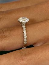 Liana Engagement Ring 1.6ct TCW, 14K Gold
