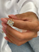 Lucille Engagement Ring 5ct TCW, 14K Gold